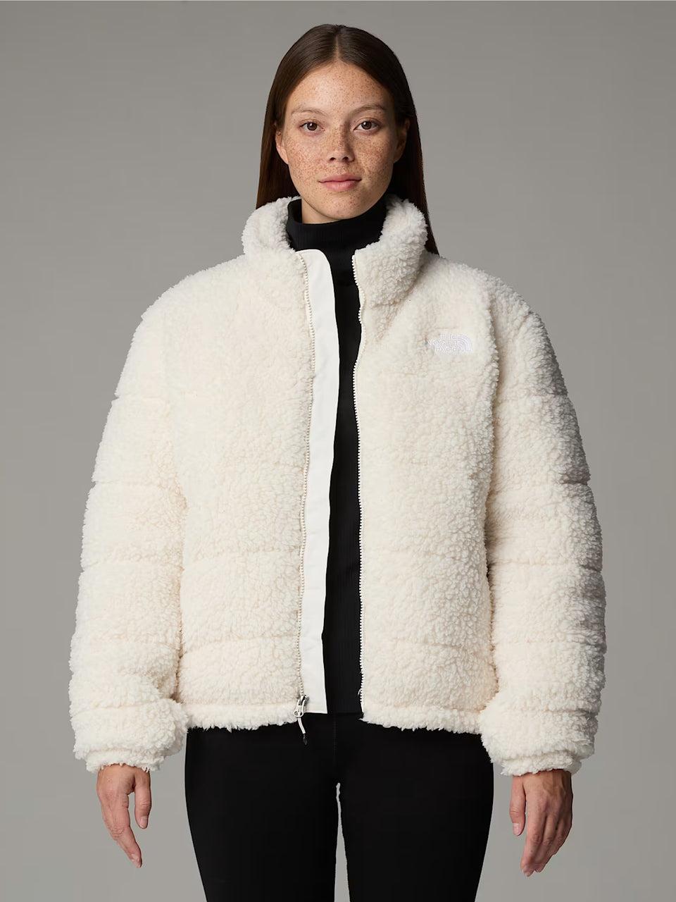 THE NORTH FACE Giacca in Pile a Pelo Lungo Bianco Offerta
