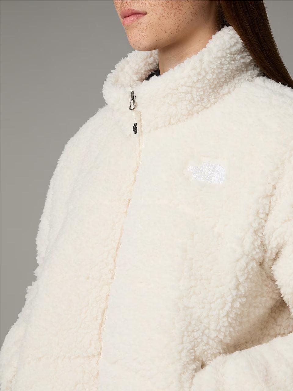 THE NORTH FACE Giacca in Pile a Pelo Lungo Bianco Offerta