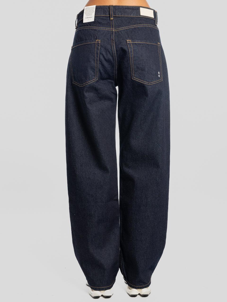 ICON DENIM Denim Bea Wide Leg Vita Bassa Blu Scuro Saldi