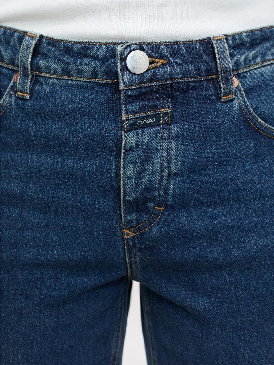 CLOSED Jeans Slim Fit Gamba Svasata Blu Indaco Vendite Flash