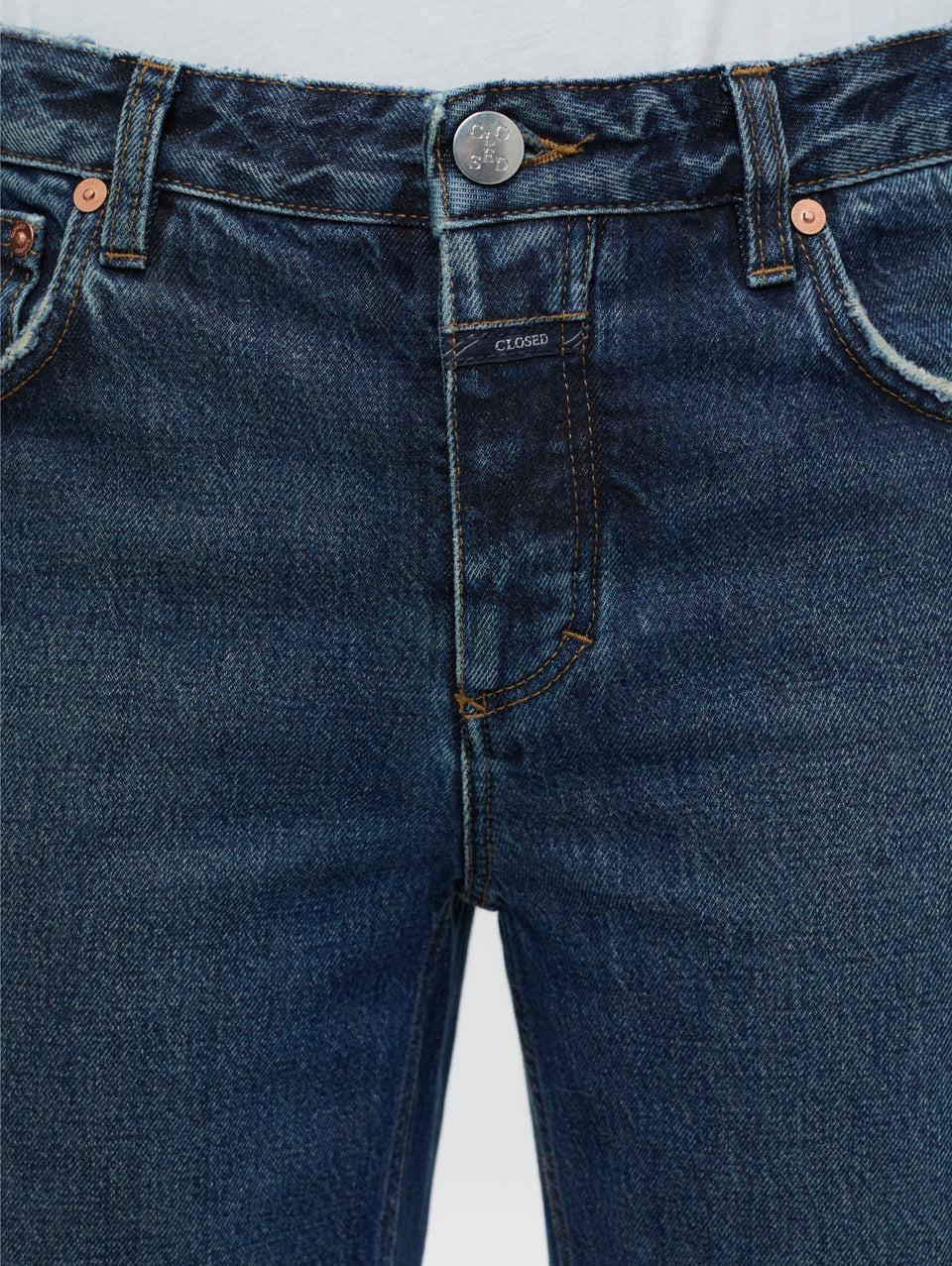 CLOSED Jeans Slim Rigido con Vita Bassa Blu In Saldo