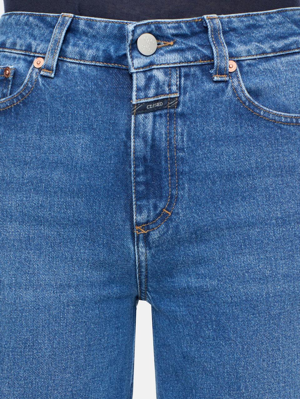 CLOSED Jeans Gamba Ampia con Vita Alta Blu Nuova