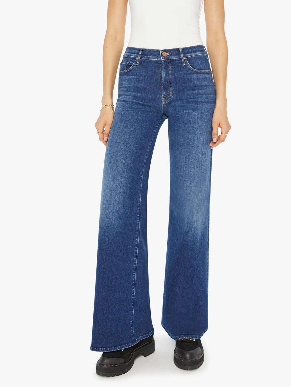 MOTHER Jeans Vita Alta e Gamba Larga On Your Left Moda
