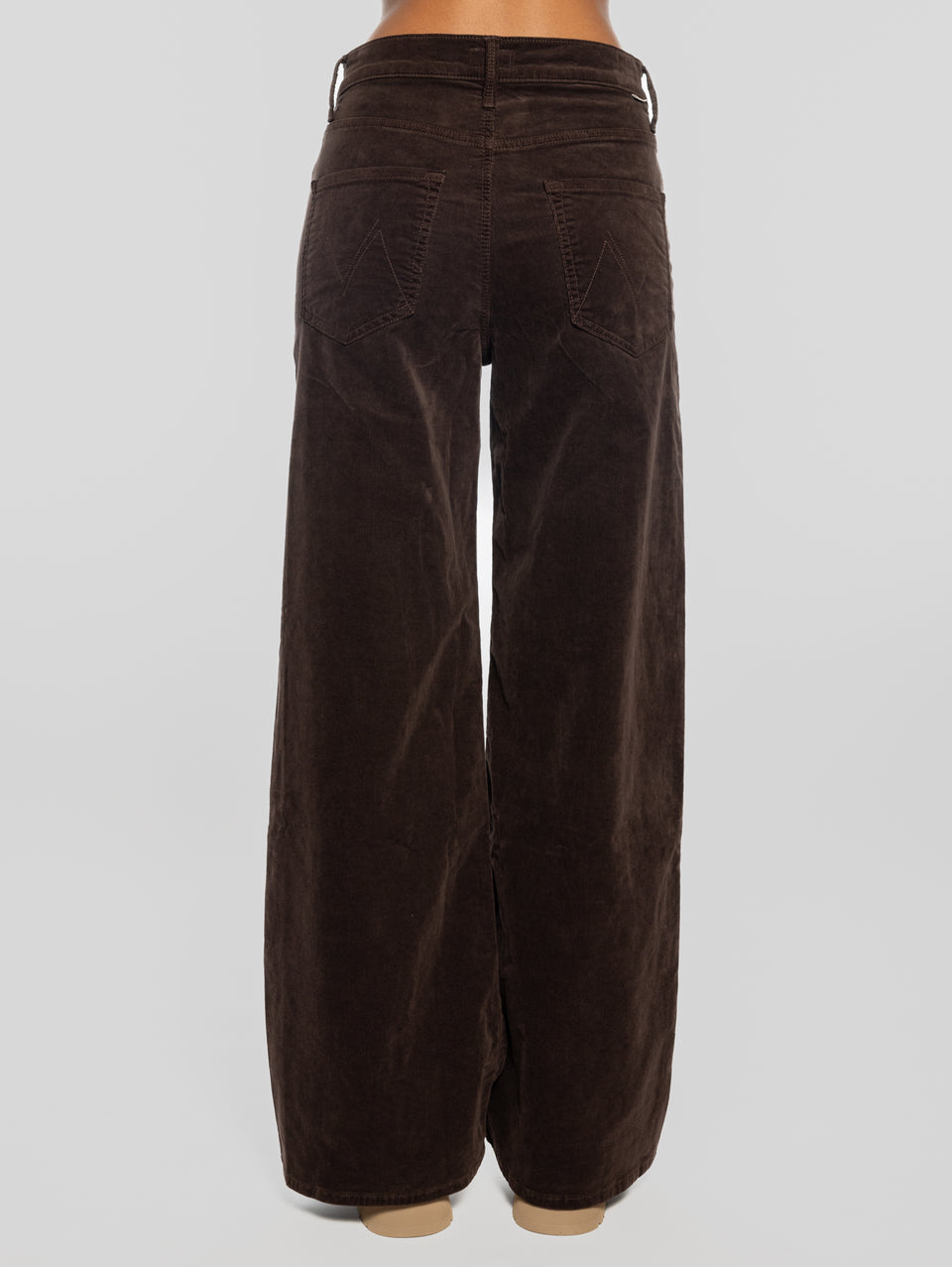 MOTHER Pantaloni in Velluto a Coste Marrone Spedizione gratuita