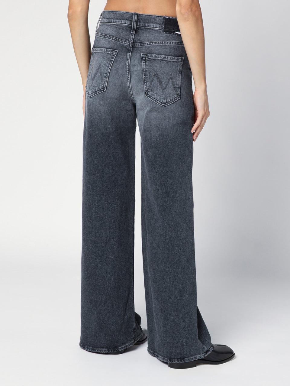 MOTHER Jeans Gamba a Palazzo e Vita Alta Grigio Prezzo di fabbrica