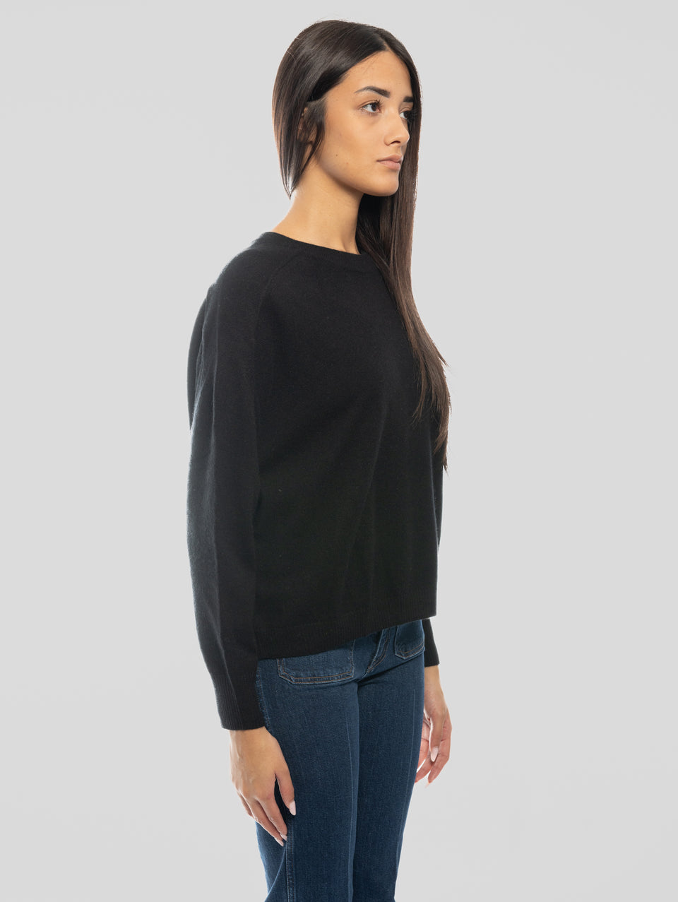 NOTSHY Maglia Girocollo Cropped Nero Shopping online