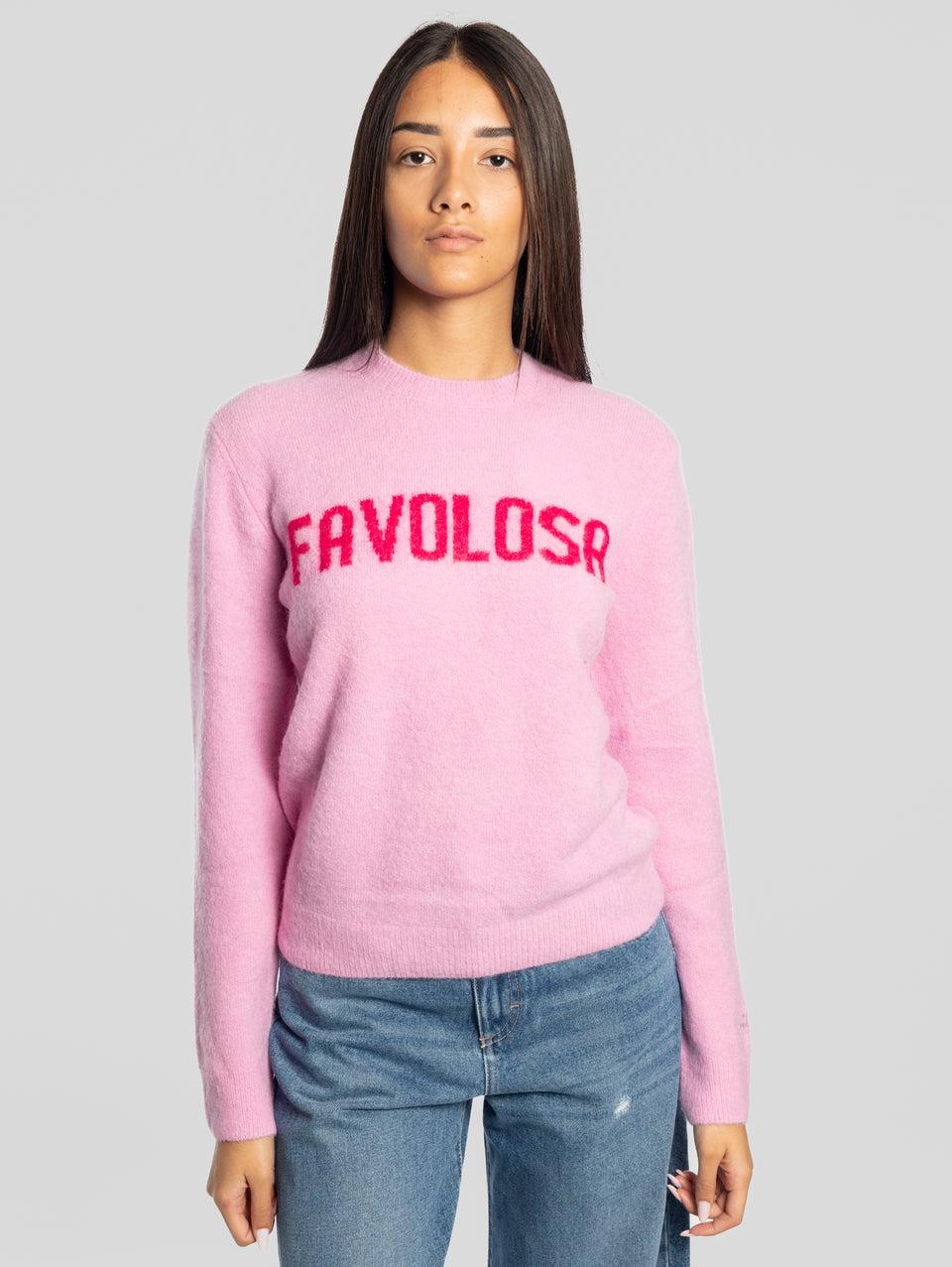 MC2 SAINT BARTH Maglione Girocollo Favolosa Rosa Offerta Pasqua