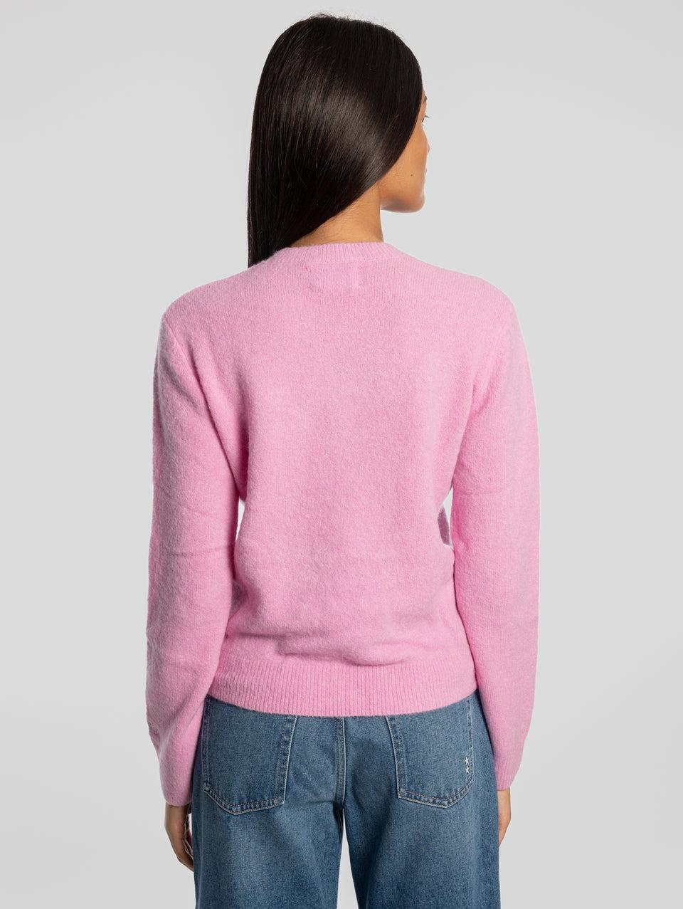 MC2 SAINT BARTH Maglione Girocollo Favolosa Rosa Offerta Pasqua