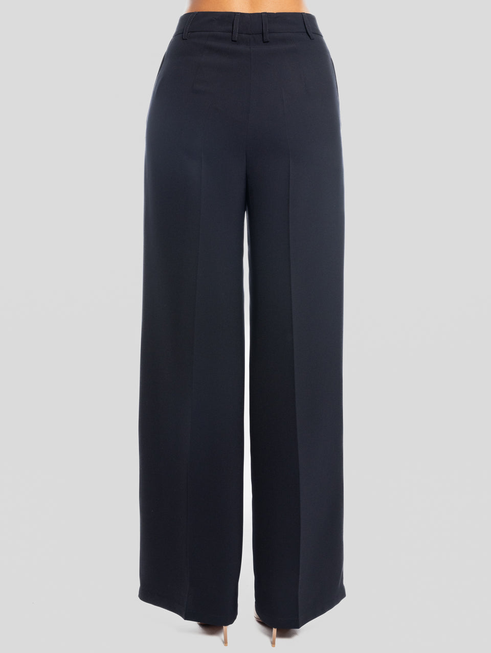 MAISON SECRÈTE Pantaloni Palazzo in Cady Blu Bestseller