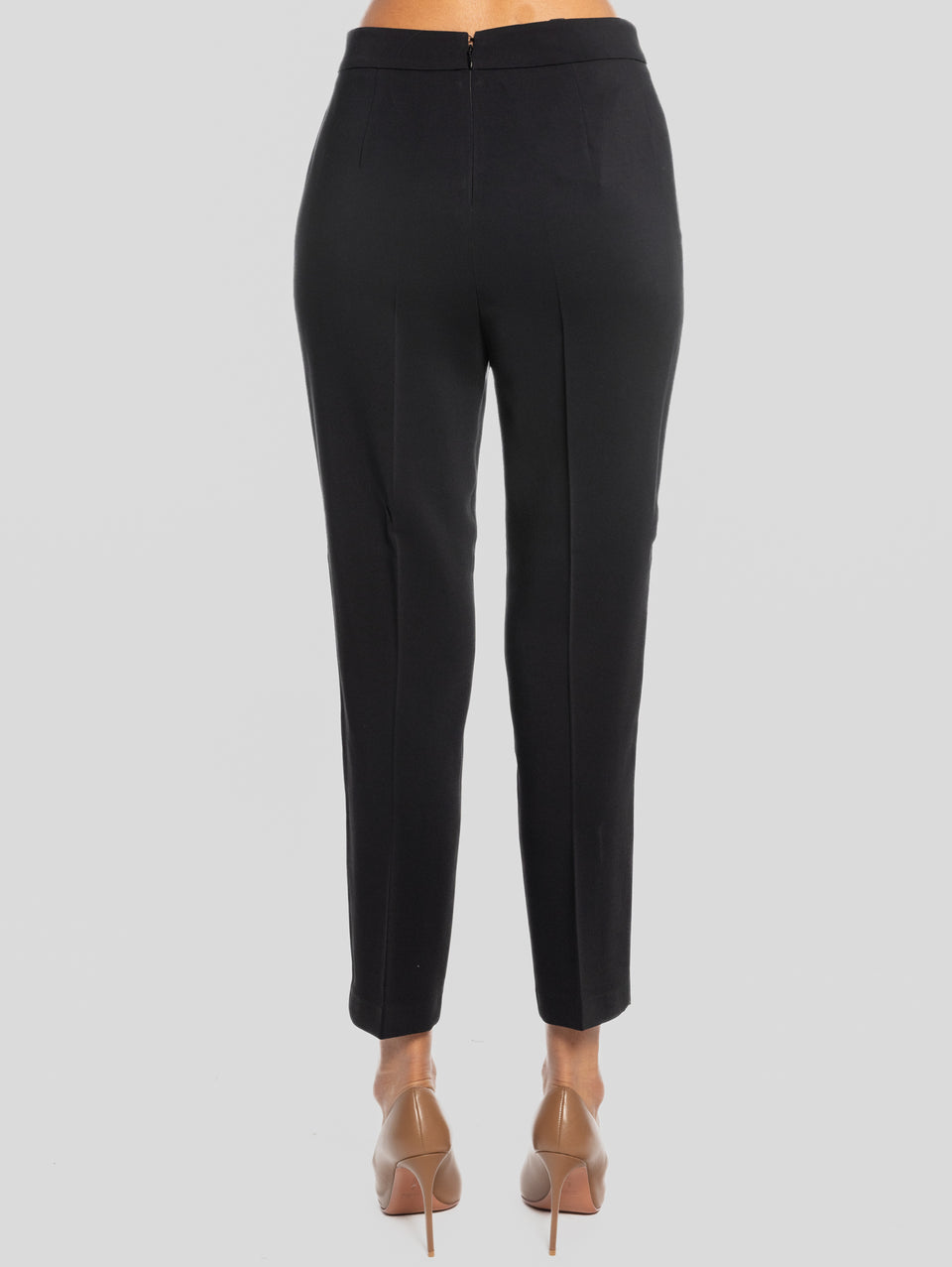 PINKO Pantaloni Eleganti in Cady Tecnico Nero Liquidazione