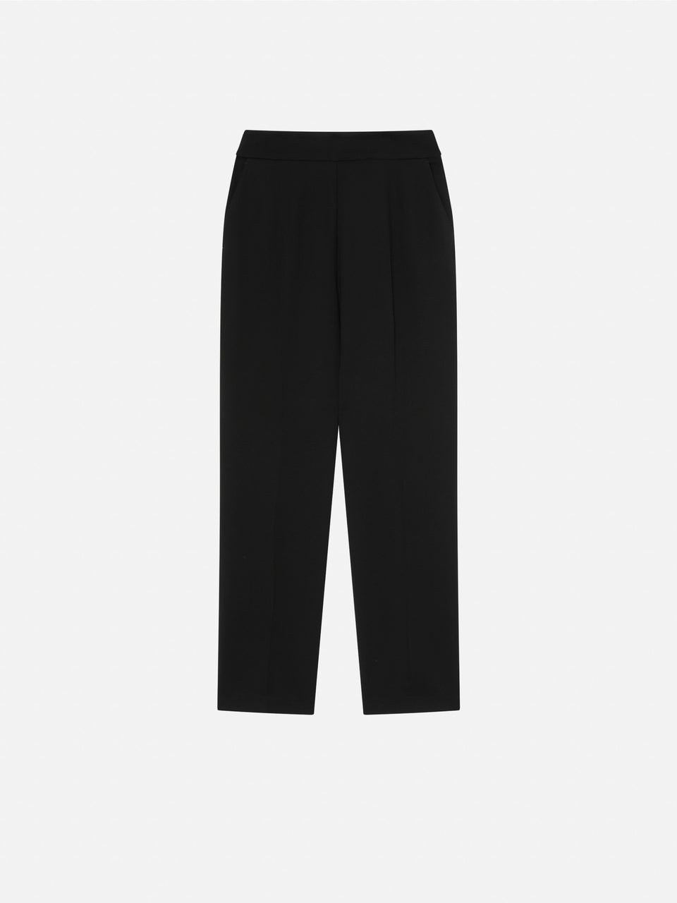 PINKO Pantaloni Eleganti in Cady Tecnico Nero Liquidazione