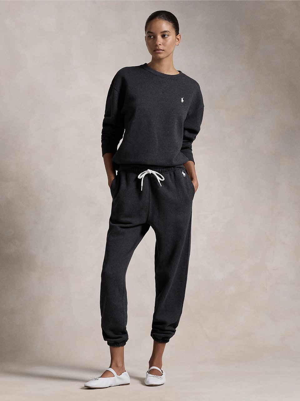 RALPH LAUREN Pantaloni da Jogging con Elastico Nero Offerte speciali