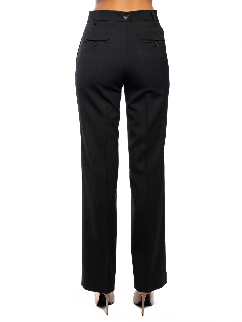 PINKO Pantaloni in Twill Dritti Nero Enormi risparmi