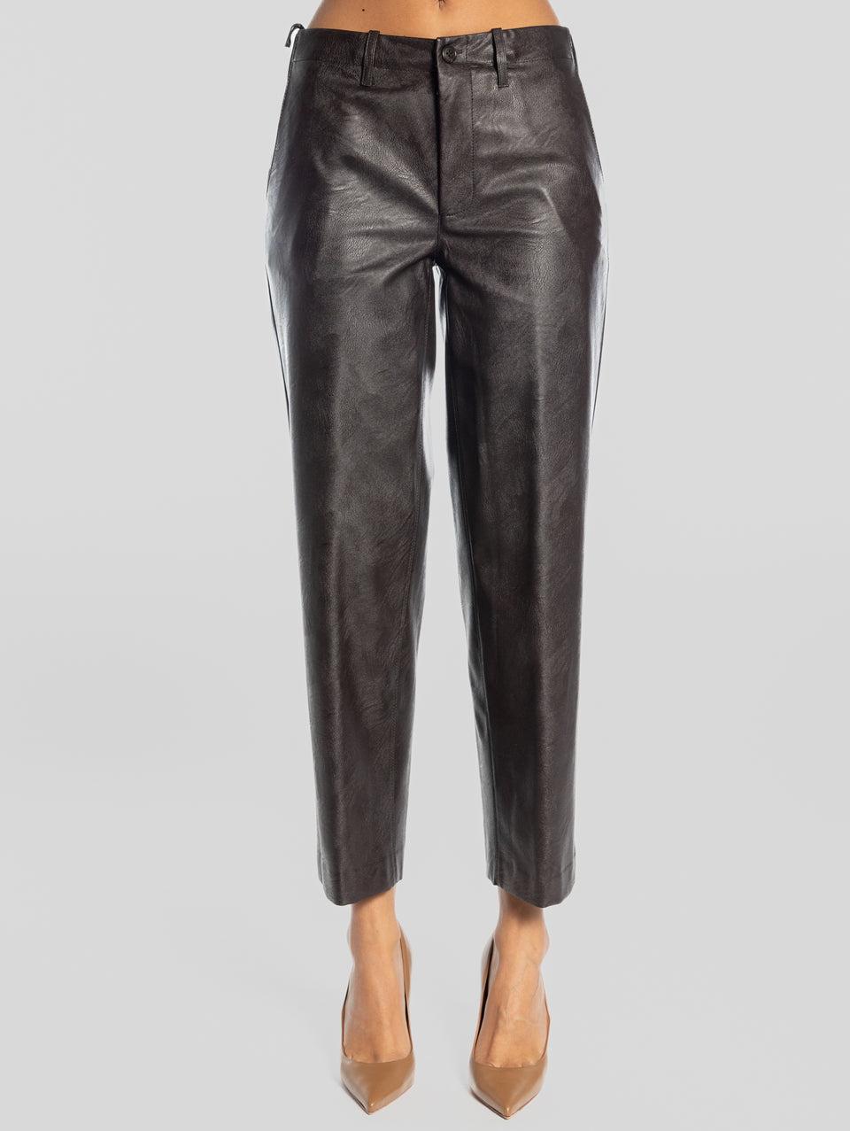 KILTIE Pantaloni in Similpelle Borgogna Prezzo basso