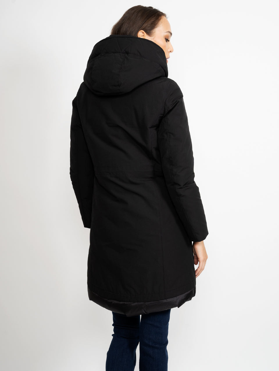 WOOLRICH Parka Weoka in Ottoman Nero Ultimi due giorni
