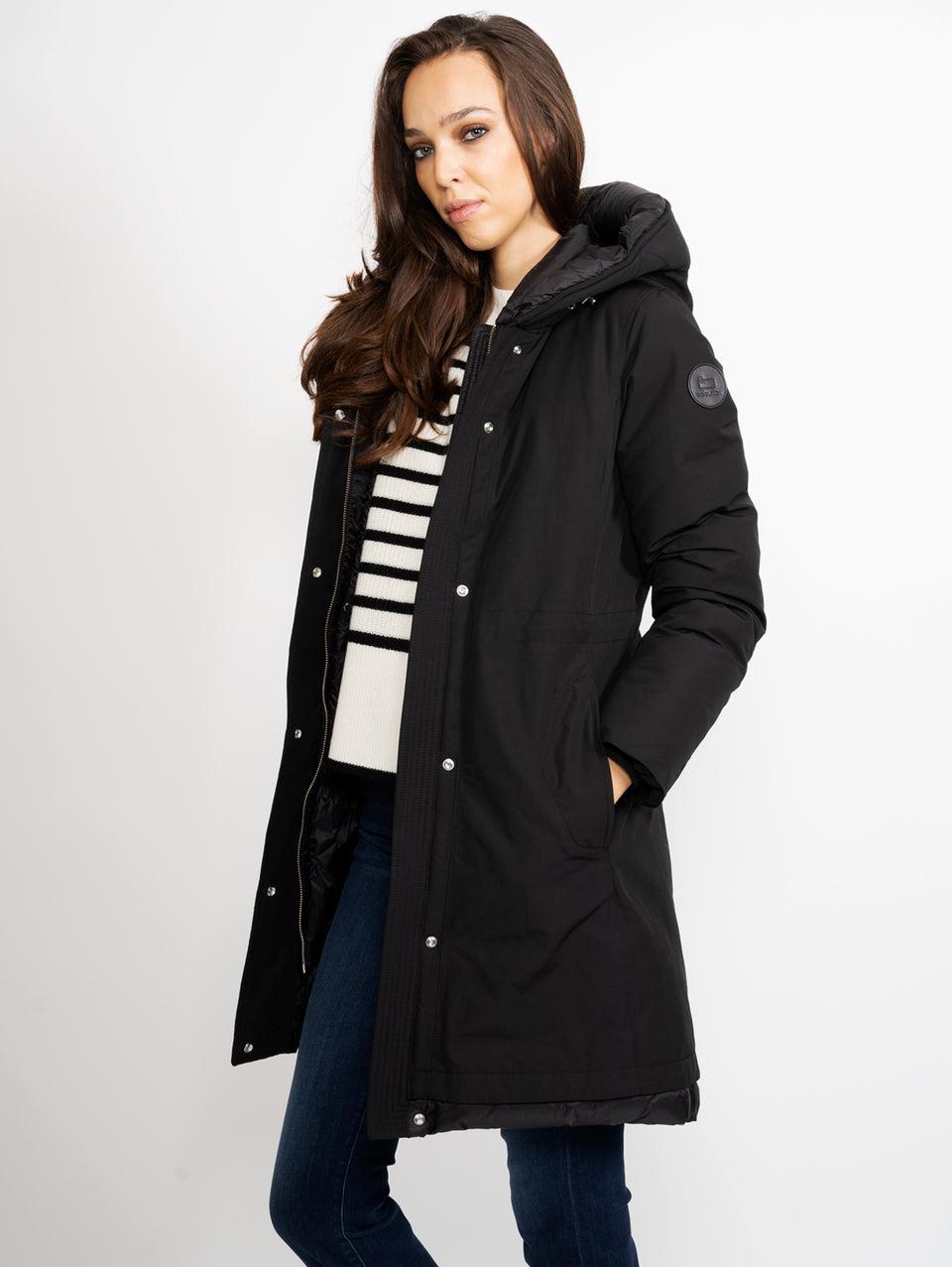 WOOLRICH Parka Weoka in Ottoman Nero Ultimi due giorni