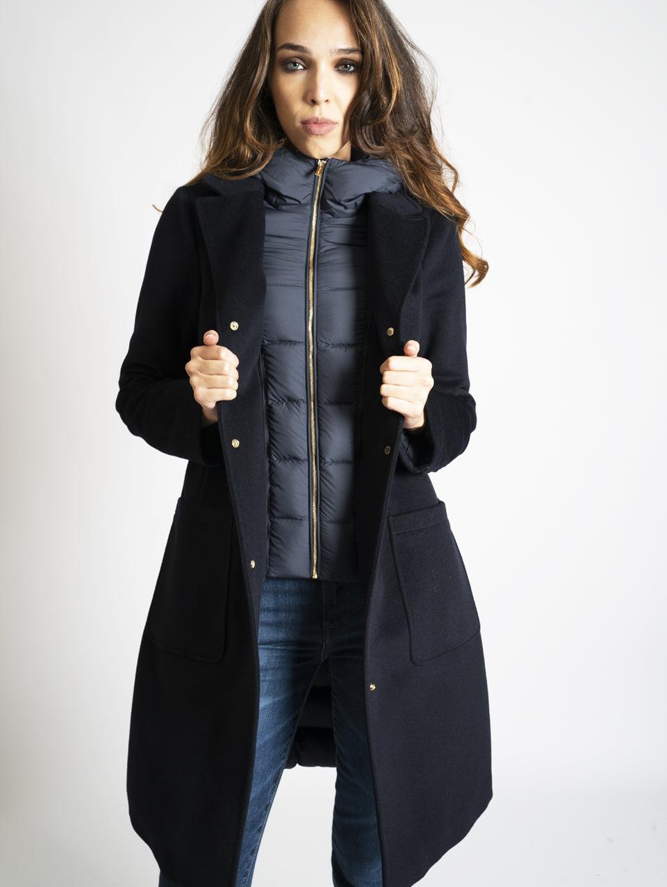 WOOLRICH Parka Due in Doppio Tessuto Blu Promozione temporanea