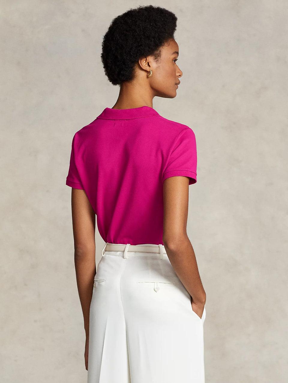 RALPH LAUREN Polo Manica Corta Slim Fit Rosa Only for today