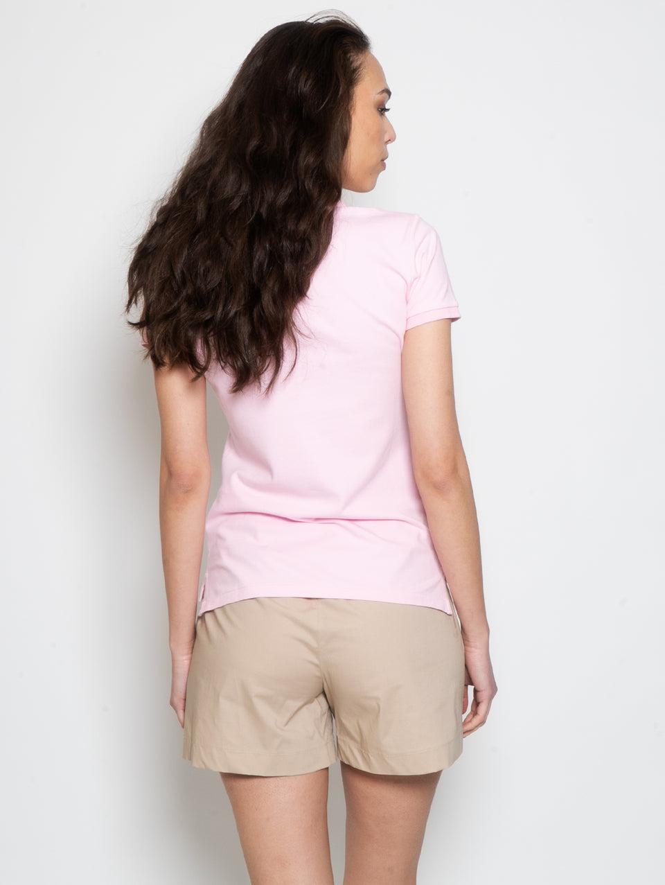 RALPH LAUREN Polo Manica Corta Slim Fit Rosa Fino al 55% di sconto