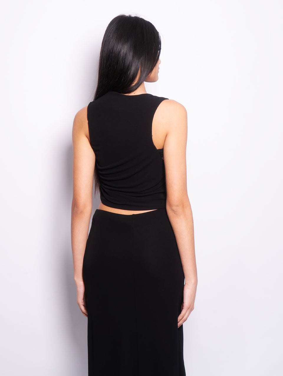 PINKO Top con Dettagli Torchon e Cut-Out Nero Promozione Limitata