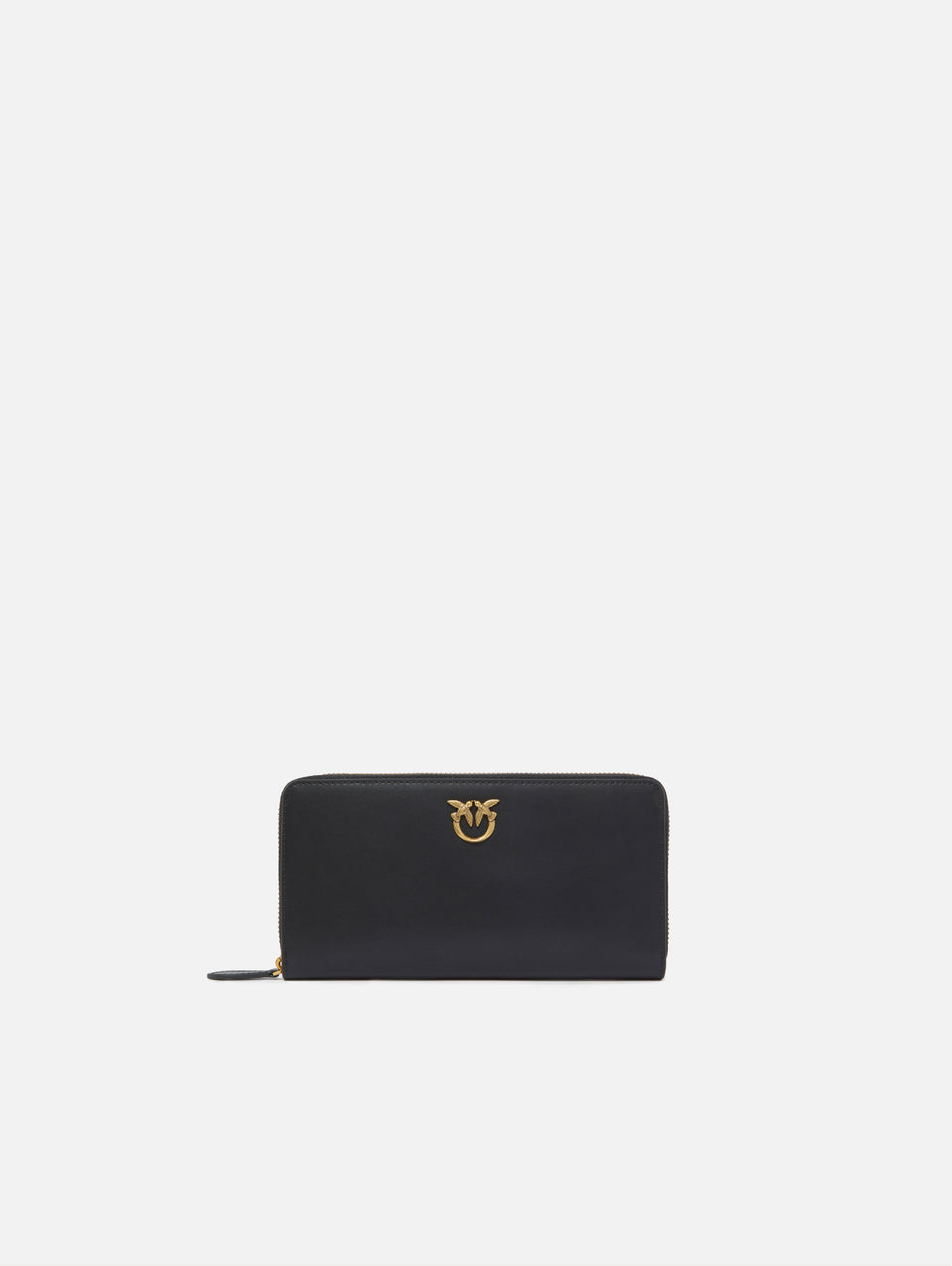 PINKO Portafoglio Zip Around in Pelle Nero Novità