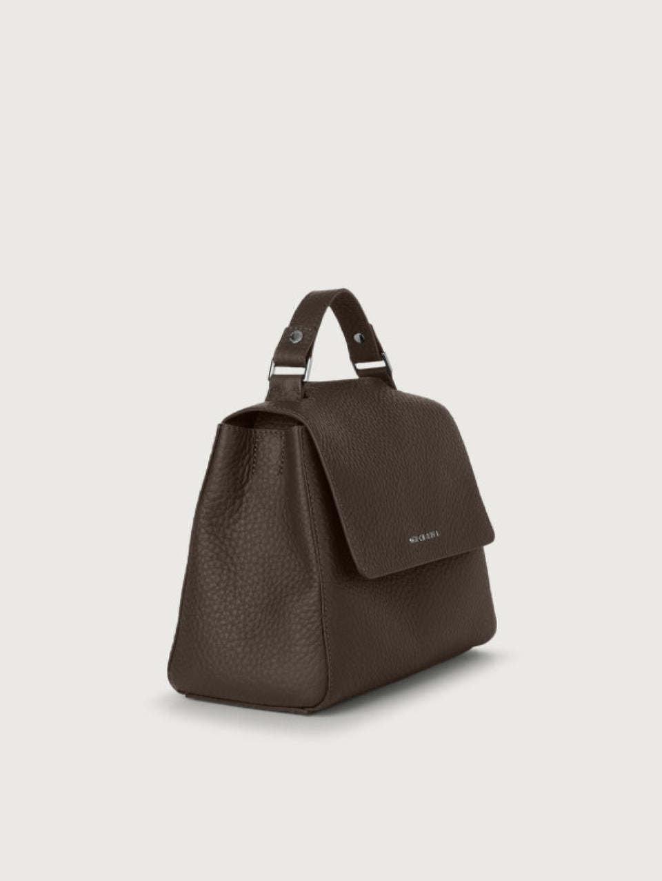 ORCIANI Borsa Sveva a Mano Piccola Testa di Moro Outlet