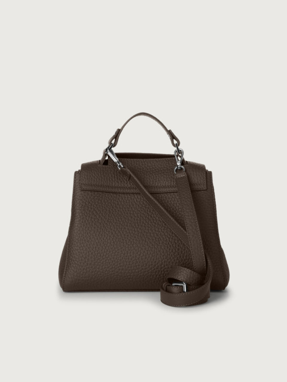ORCIANI Borsa Sveva a Mano Piccola Testa di Moro Outlet
