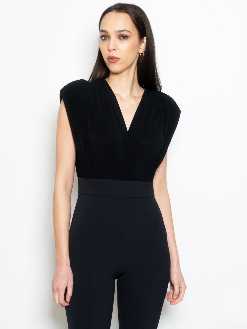 PINKO Tuta con Scollo Ampio Nero Offerta speciale