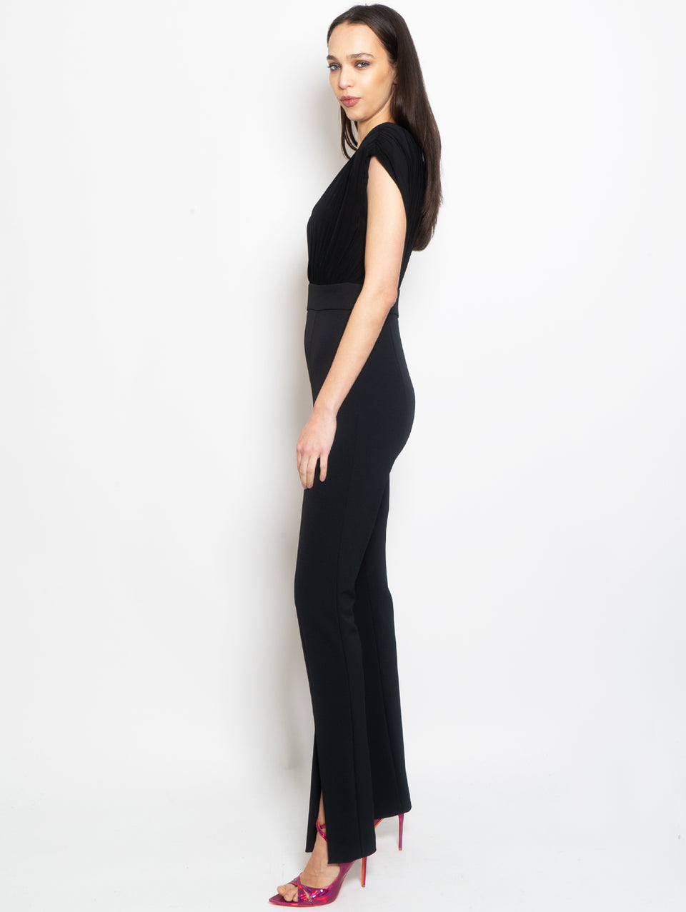 PINKO Tuta con Scollo Ampio Nero Offerta speciale