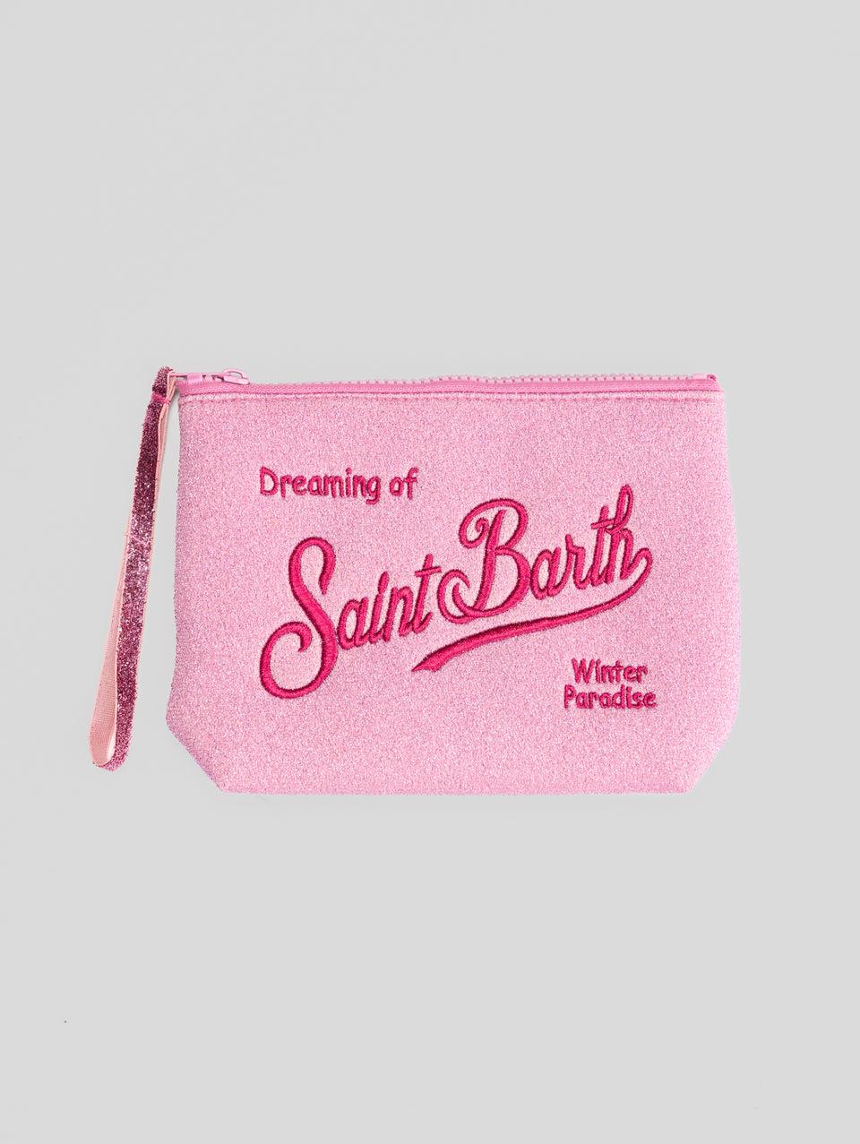 MC2 SAINT BARTH Pochette in Lurex Aline Rosa Offerta Giorno del Papà