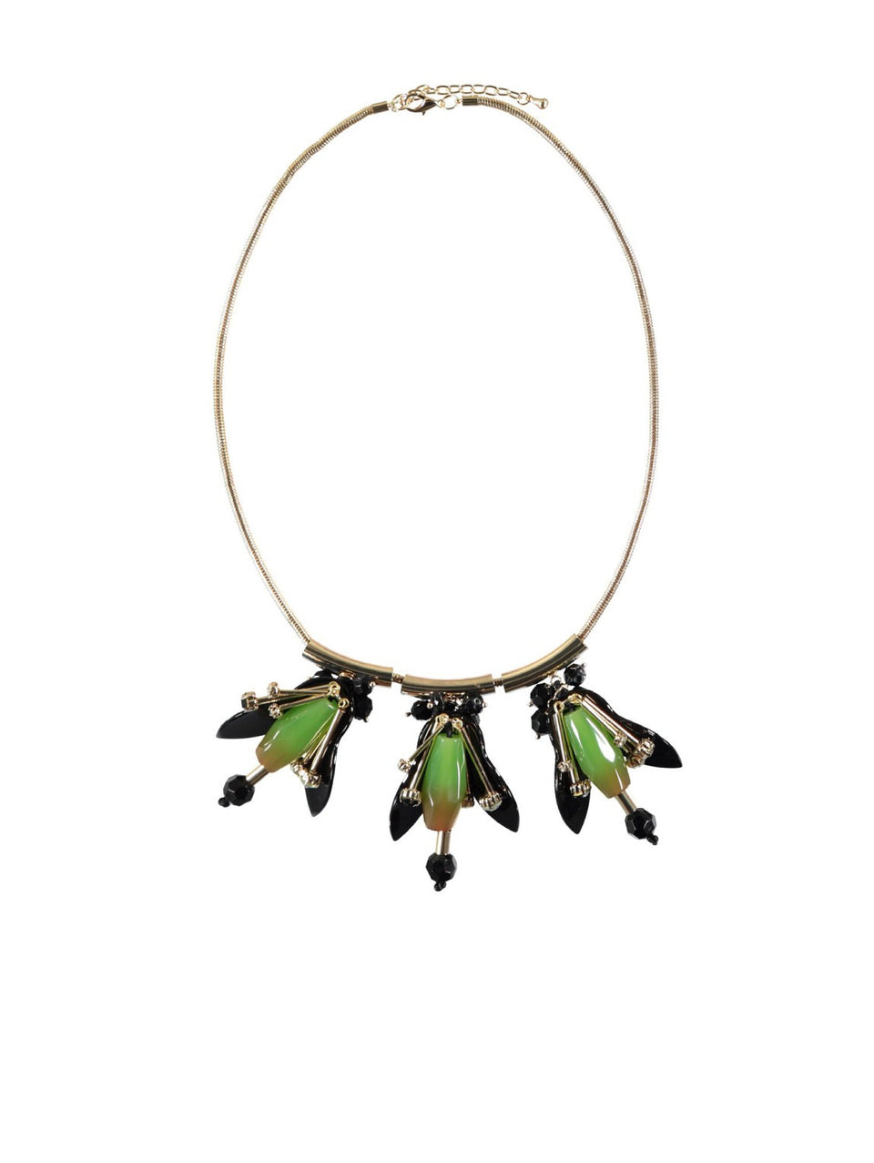 ESSENTIEL ANTWERP Collana con Ciondoli Verde Esporta salva
