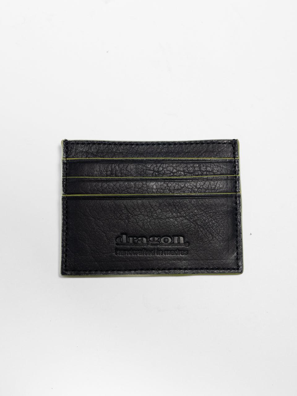 DRAGON DIFFUSION Portafoglio in Pelle Check Zip Around Wallet Nero Duty-free