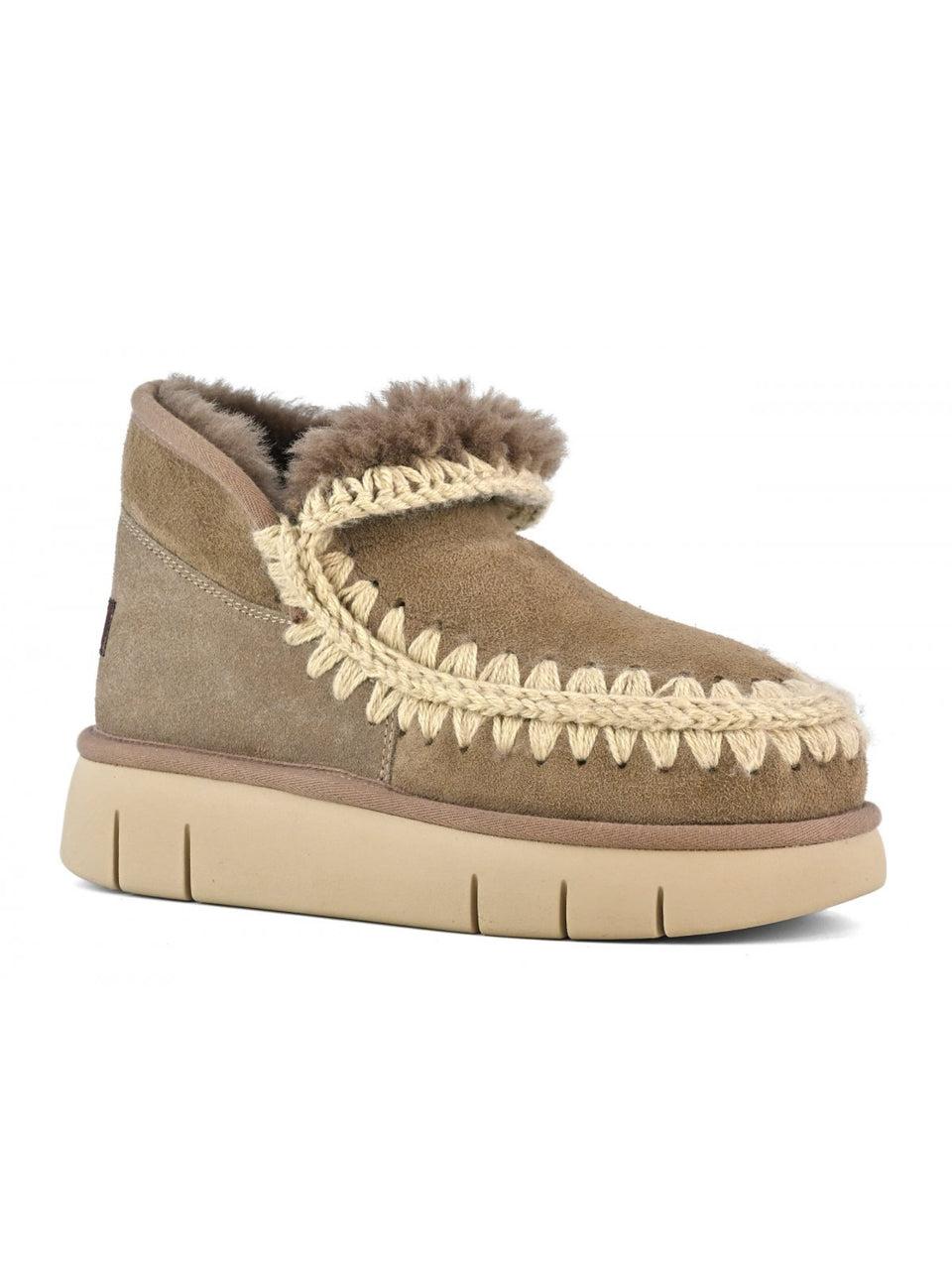 MOU Stivaletto in Montone Sneakers Bounce Grigio Fino Al -60%