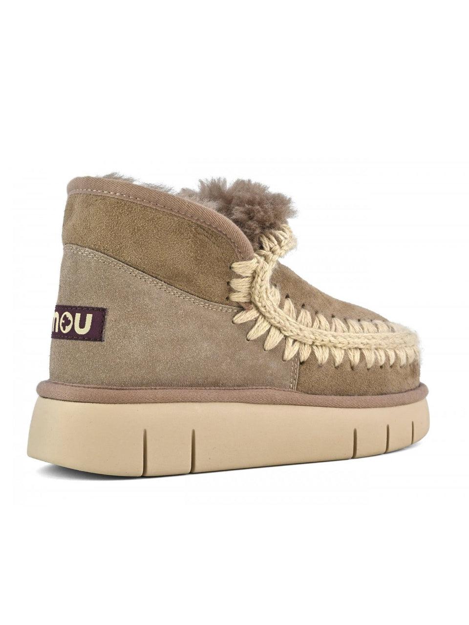 MOU Stivaletto in Montone Sneakers Bounce Grigio Fino Al -60%