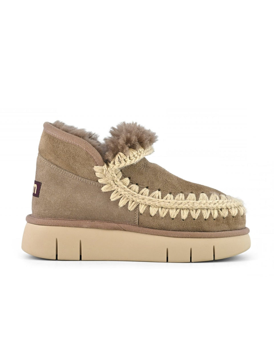 MOU Stivaletto in Montone Sneakers Bounce Grigio Fino Al -60%