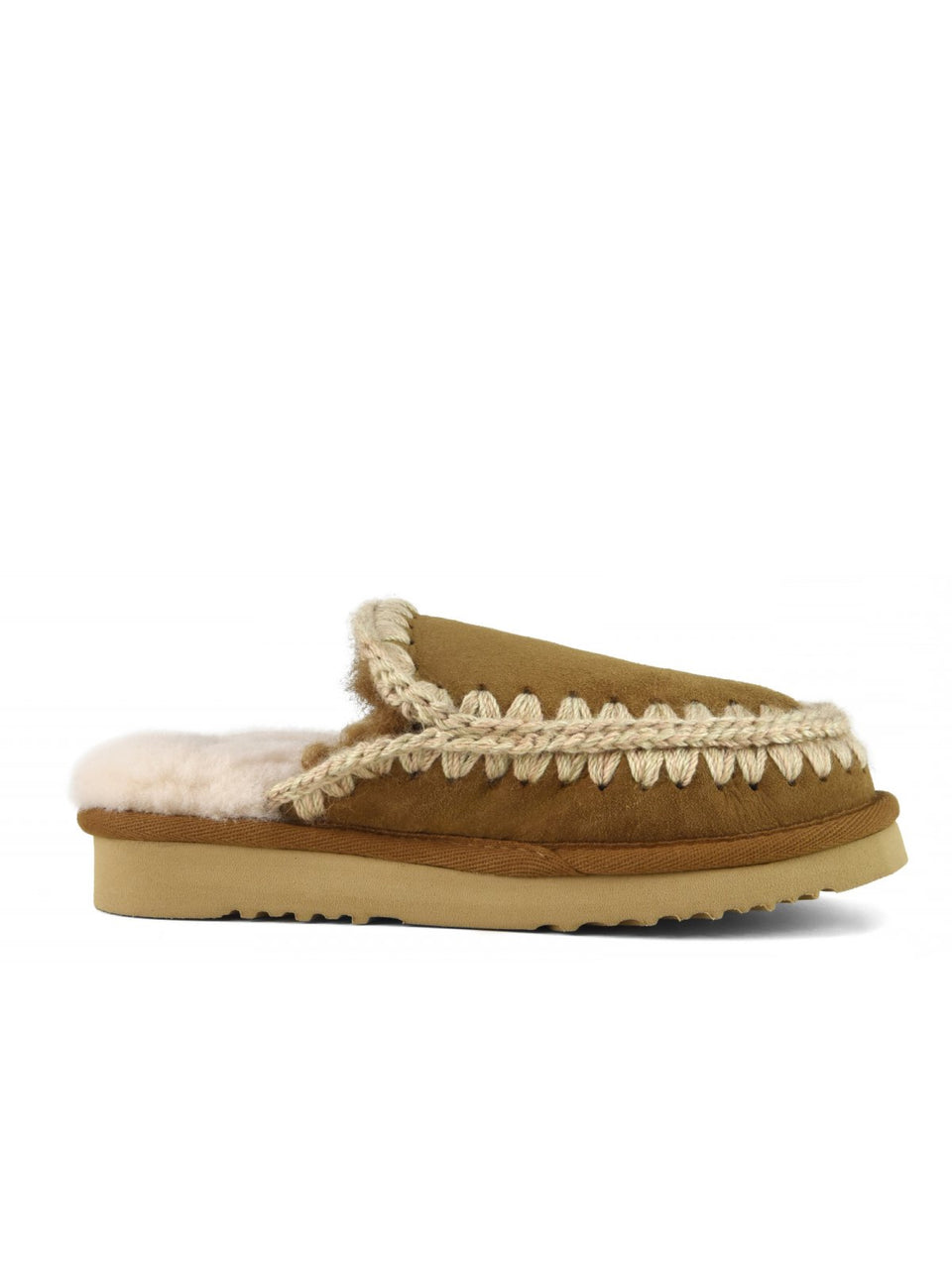 MOU Ciabatta Eskimo Slipper Cognac Convenienza