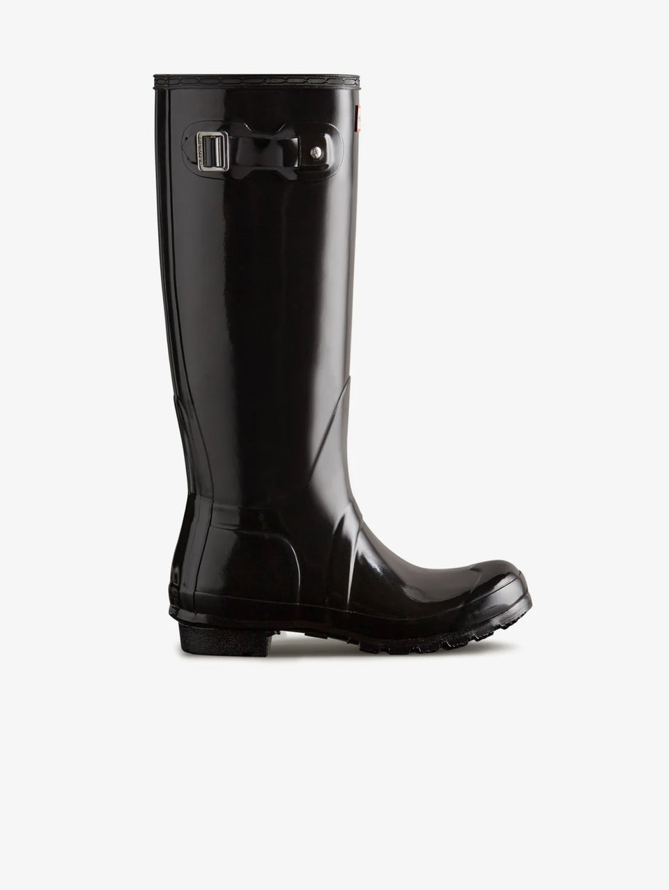 HUNTER Stivaletti Wellington Original in Gomma Lucida Neri Offerta