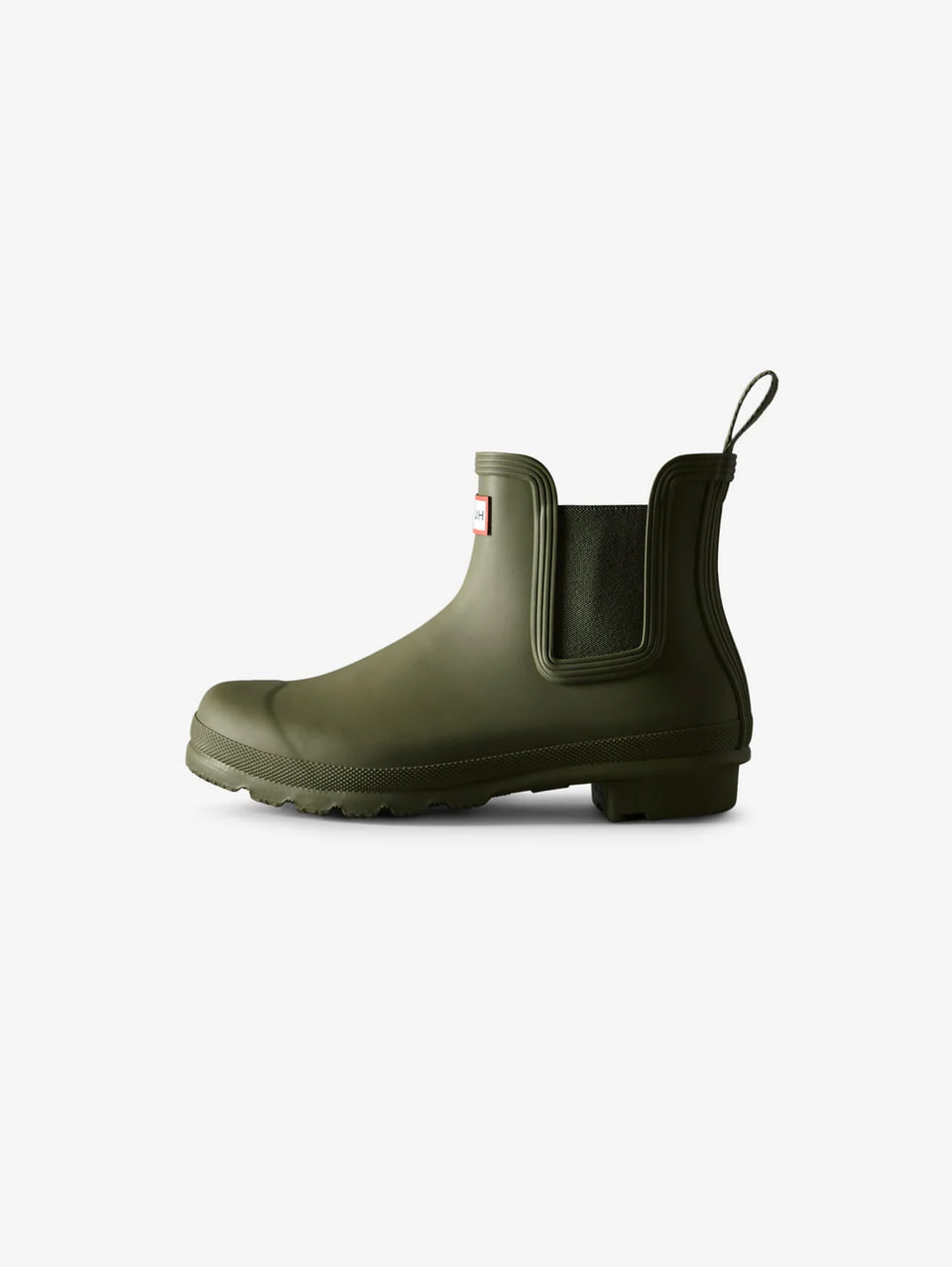 HUNTER Stivaletti Chelsea in Gomma con Elastico Verde Online