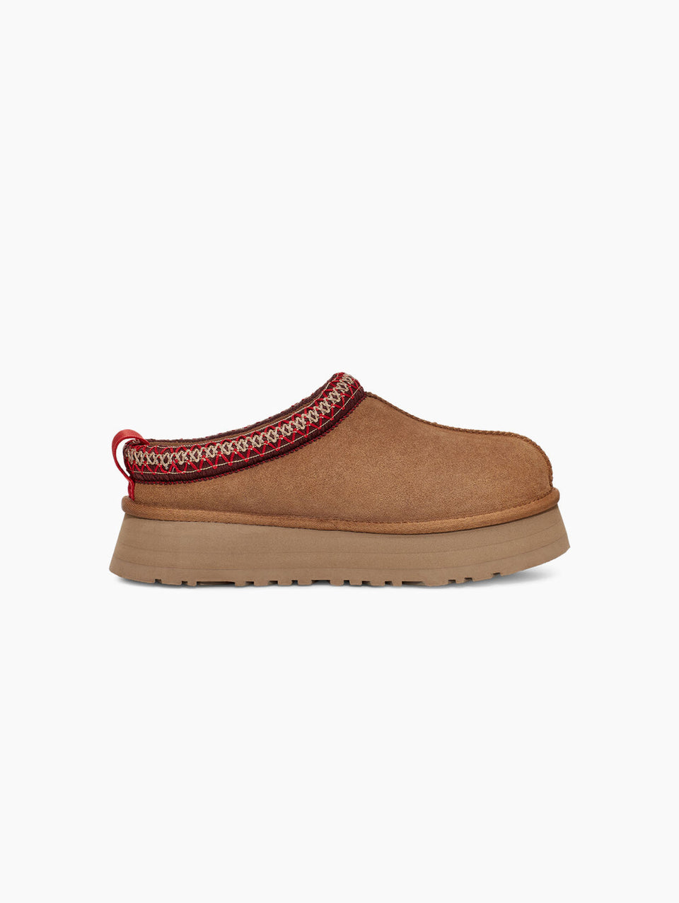UGG Ciabatte con Plateau Tazz Castagna In Vendita
