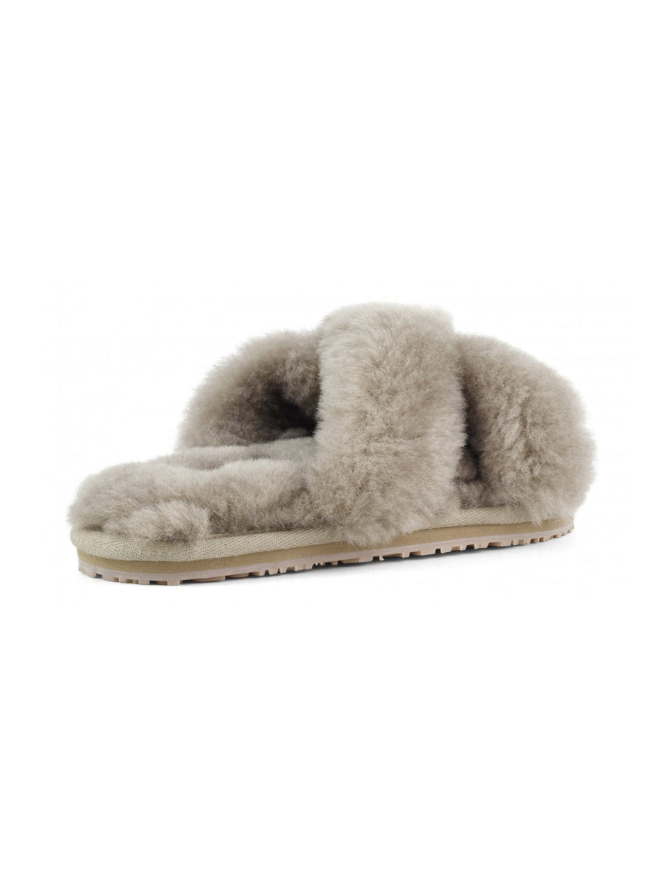 MOU Slippers in Montone Incrociato Grigio Offerte