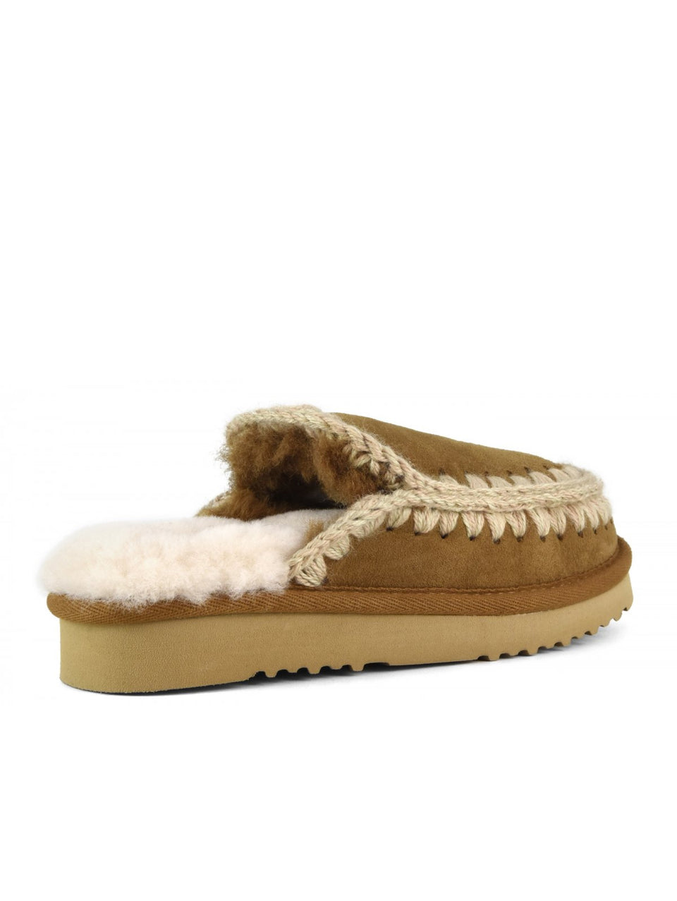 MOU Ciabatta Eskimo Slipper Cognac Hotsell