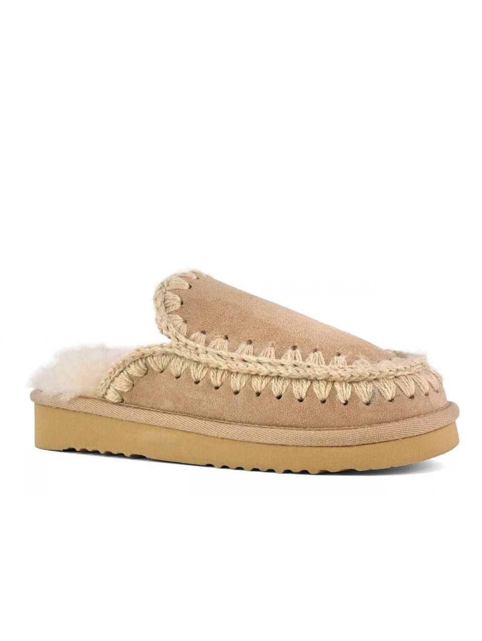 MOU Ciabatta Eskimo Slipper Cammello Vendita Calda
