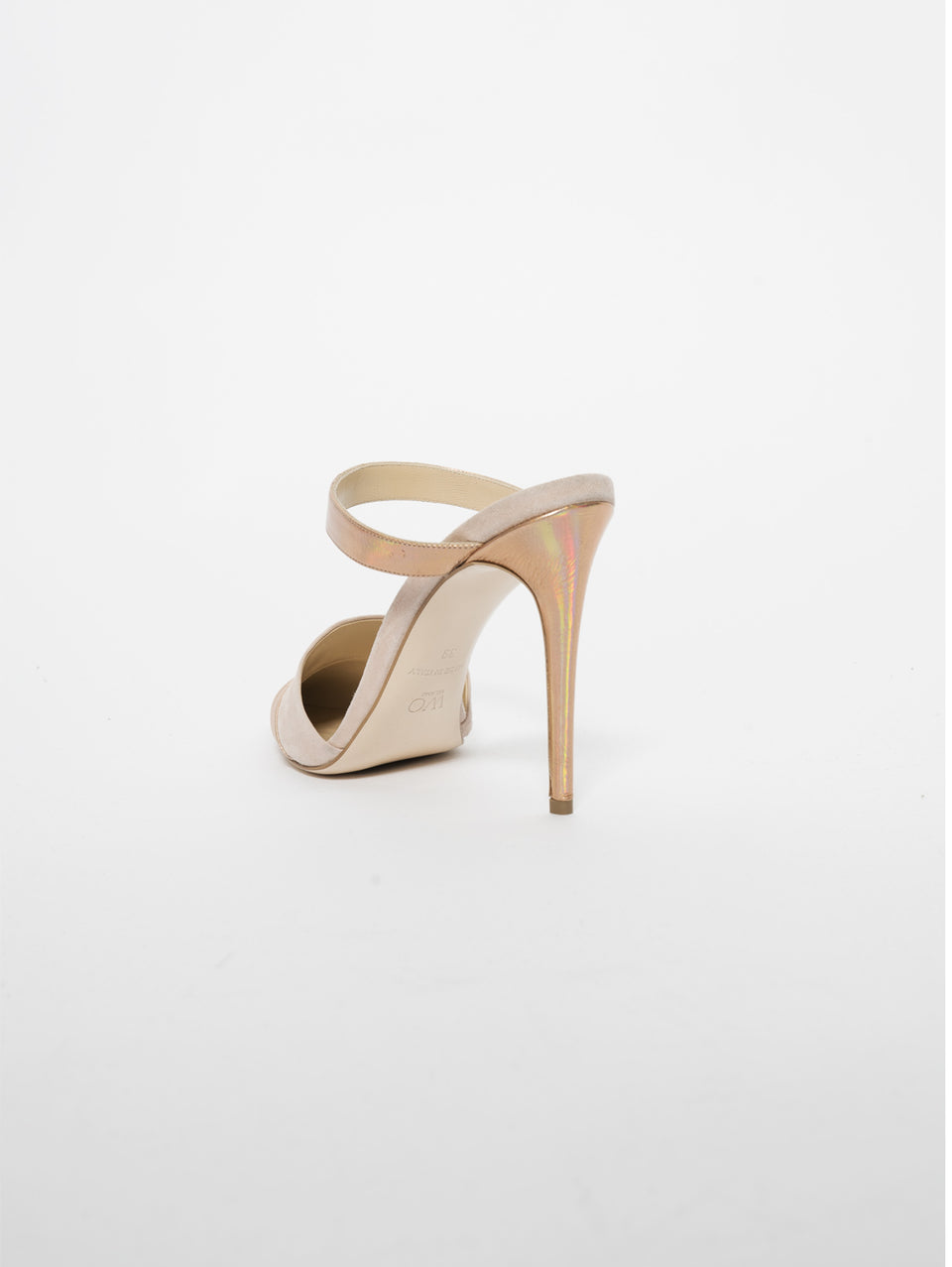 WO MILANO Decolleté in suede e pelle Cipria / Rame Flash Sale