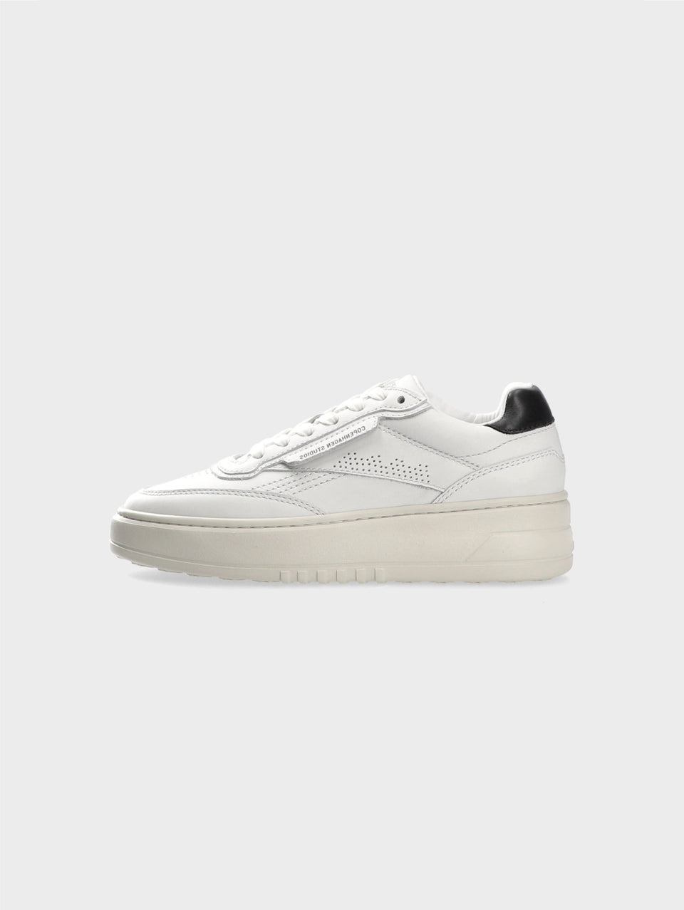COPENHAGEN Sneakers in Pelle con Suola Bold Bianco/Nero Offerta Anniversario
