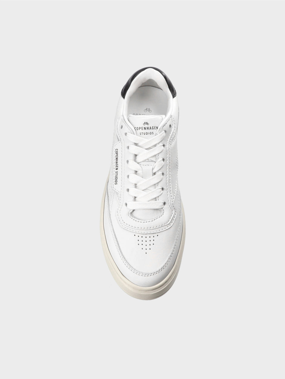 COPENHAGEN Sneakers in Pelle con Suola Bold Bianco/Nero Offerta Anniversario