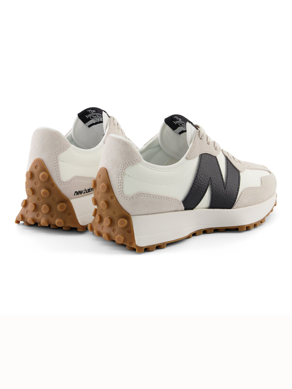 NEW BALANCE Sneakers Retrò 327 in Pelle Bianco/Nero Vendita calda