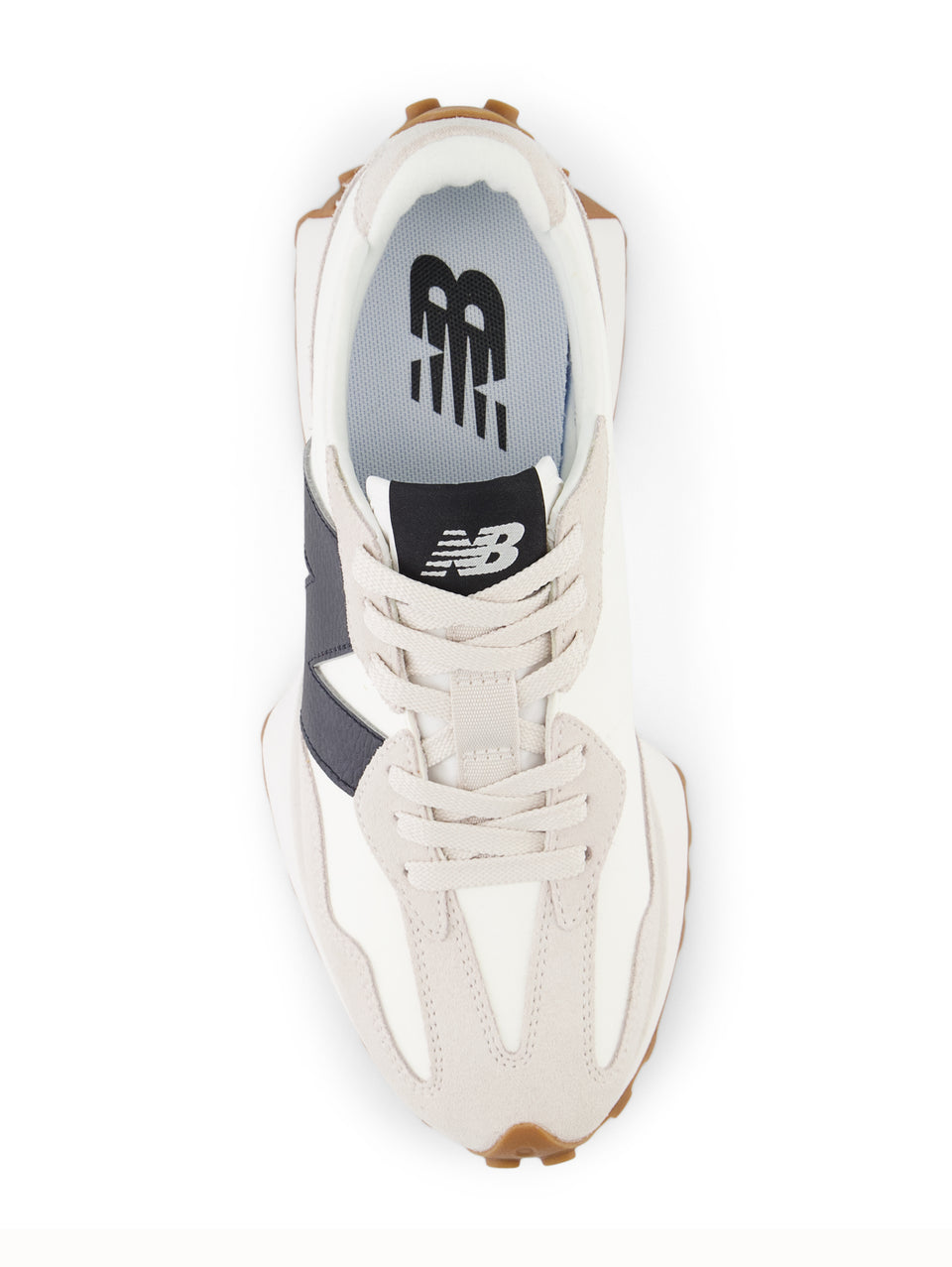 NEW BALANCE Sneakers Retrò 327 in Pelle Bianco/Nero Vendita calda