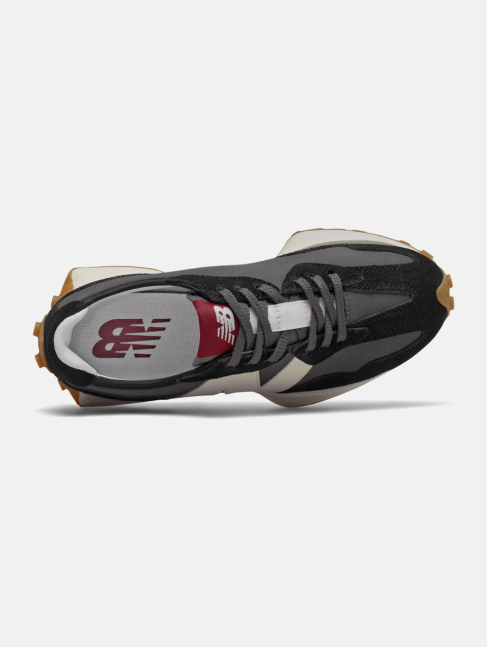 NEW BALANCE Sneakers Retrò 327 in Pelle Nero Liquidazione