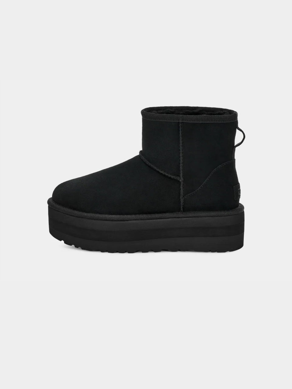 UGG Stivaletti in Montone con Plateau Mini Classic Nero Prezzo basso
