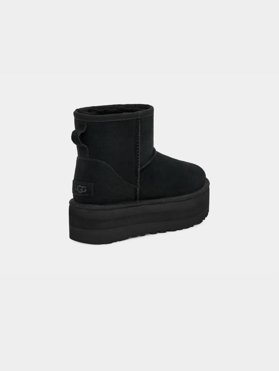 UGG Stivaletti in Montone con Plateau Mini Classic Nero Prezzo basso